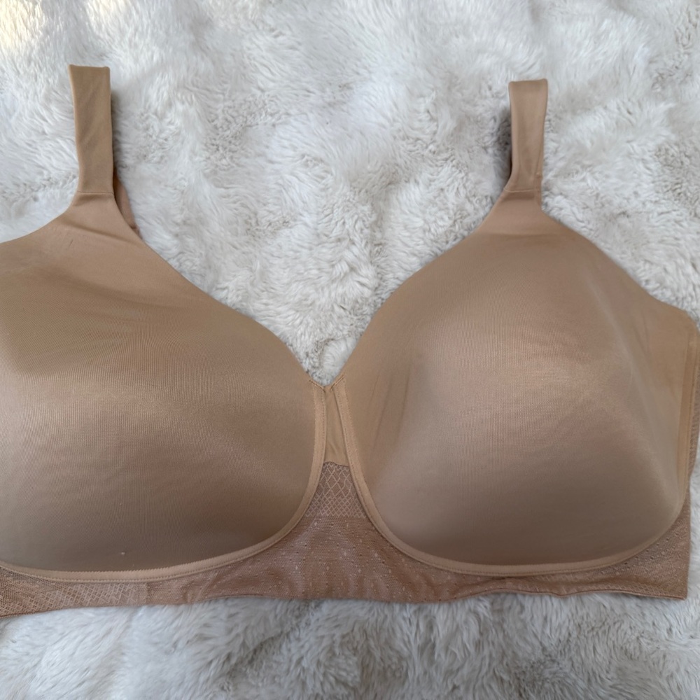 Vanity Fair No Wire Lace Tan Bra 44DDD